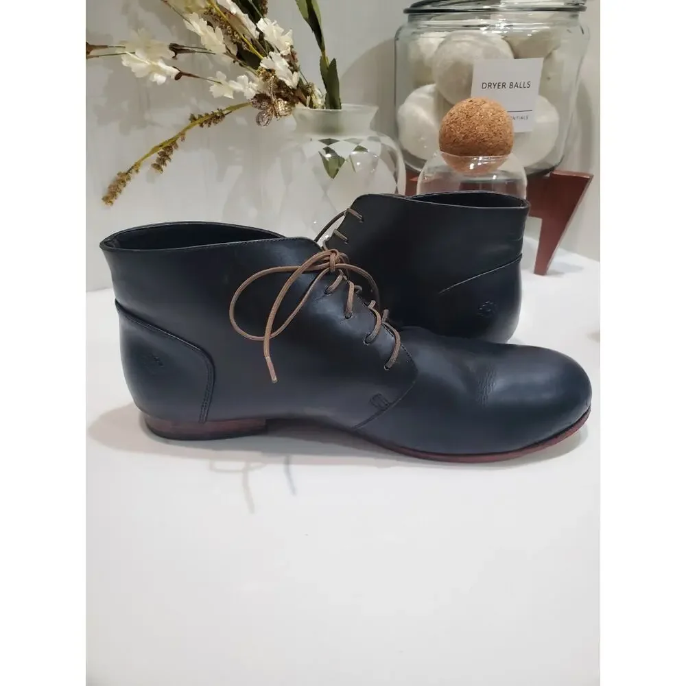 Nisolo Emilio Chukka Black Leather Boots Size 10